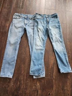 2 Pairs of LEVI'S 511 SLIM FIT 34x32 $20