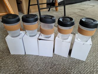 New glass keep cup reusable coffee mug