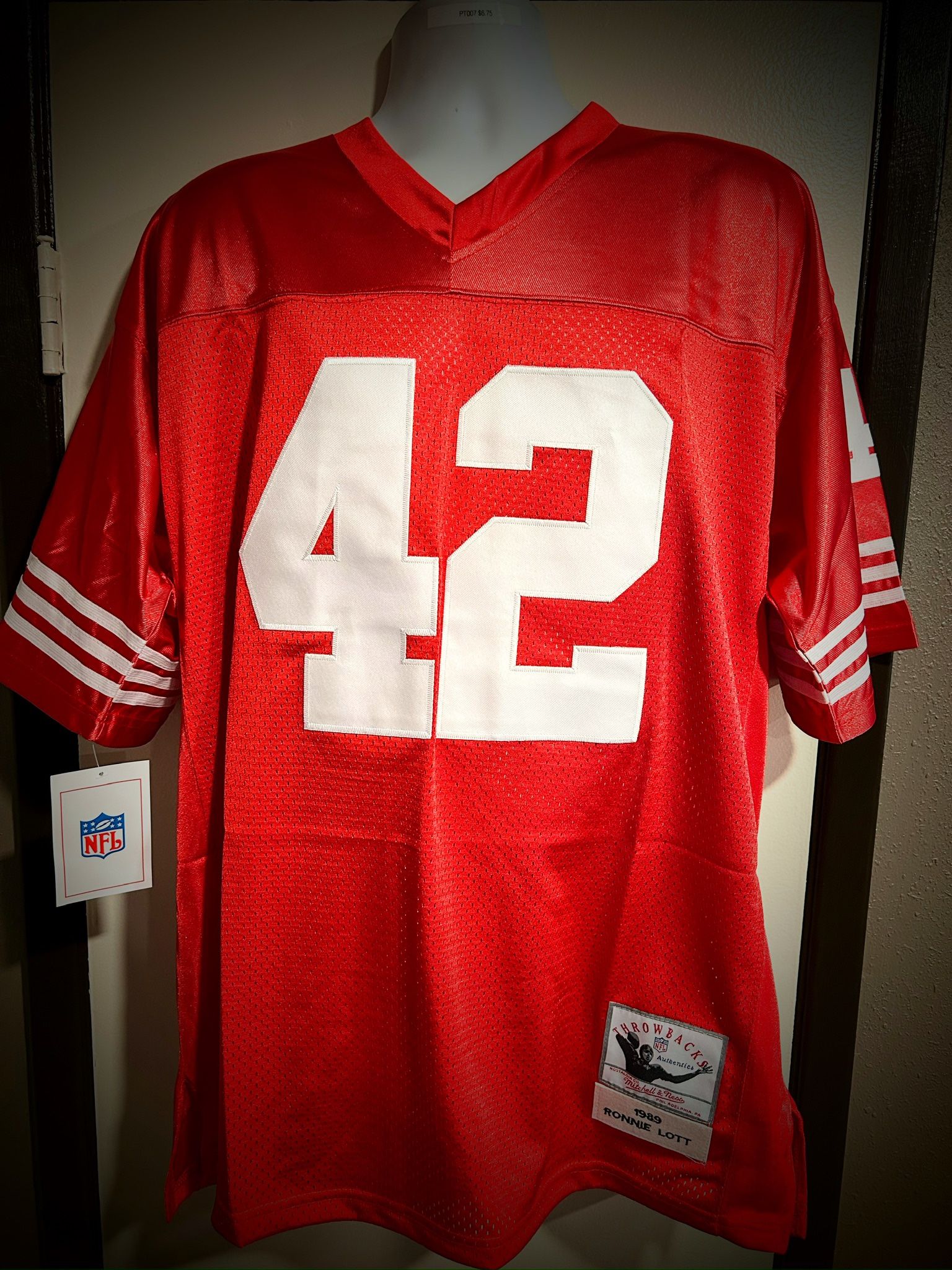 San Francisco 49ers #42 Ronnie Lott Retro Football Jersey - S.M.L.XL.2X.3X