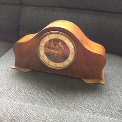 Antique Table Clock (Hermle 8-Day 7 Jewels). Made In Germany