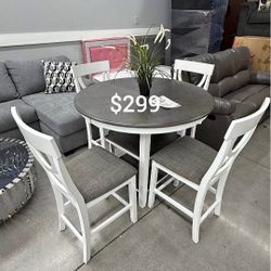 5-pc Counter Height Dining Set $✅$299 No Tax