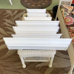 White Shelving Lot Of 7 Shelves