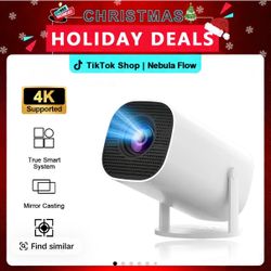 Portable Projector, Suitable for Bedroom Cinema and Outdoor Use, 2025 Model