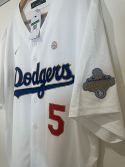 DODGERS JERSEY (FREEMAN # 5) Los Angeles Dodgers Freddie Freeman 2026 Gold Collection White Limited Jersey