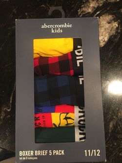 Abercrombie Kids boys boxer underwear 11/12