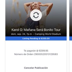 Karol G Tickets Orlando 