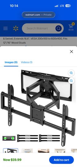Montek heavy duty Full motion TV Wall Mount