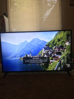 LG 4K 49” Smart TV. Two months Old. 225$ OBO. Used for less then 5 hours ever just like new!!!