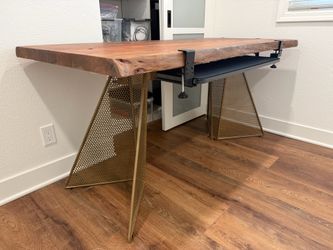 Live Edge Acacia Wood Desk – Skylar Gates – Solid Wood