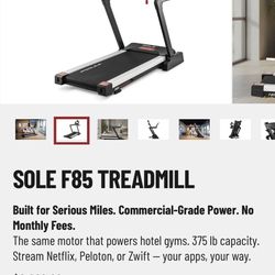 Sole F85 Treadmill 