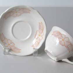 Two Homer Laughlin Cups And Saucers