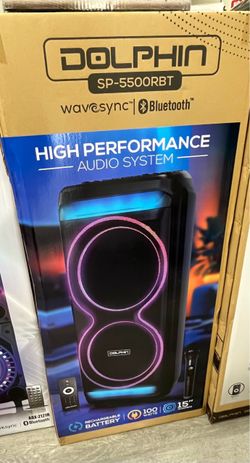 Dolphin dual 15” woofer Bluetooth speaker 🔊
