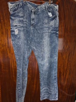 52" distressed jeans