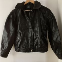 Black Bomber Jacket, Small 
