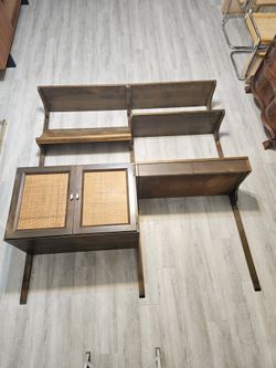 Vintage Mid Century Modern Wall Unit
