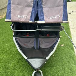 Double BOB Stroller With Britax Infant Seat Adapter