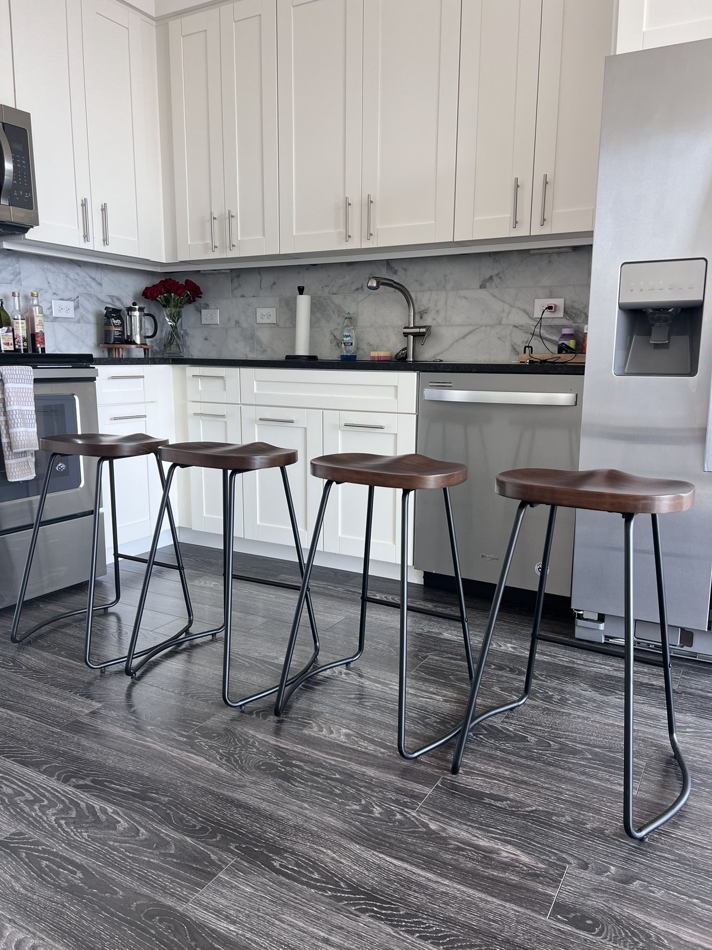 4 Brown Bar Stools!