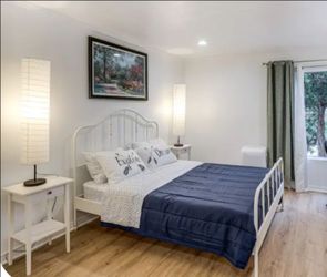 White IKEA Bedframe - Queen Size
