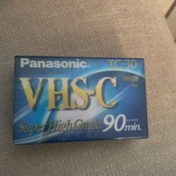 Panasonic VHS-C Tape, 90mins