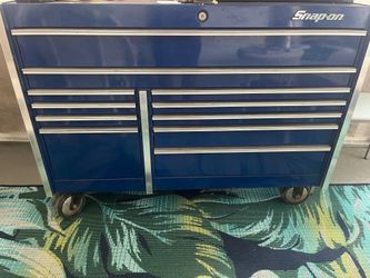 Snap on tool box with tools