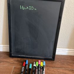 Chalkboard/Markers
