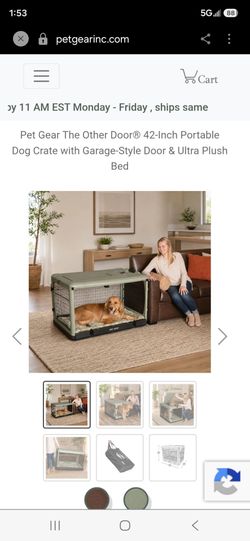 Pet Gear The Other Door 42-Inch Portable Dog Crate