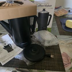 Presto 02815 12-Cup Cordless Coffee Percolator - Stainless Steel, Modern Design, Easy Pour Spout, Stay-Cool Handle, Matte-Black