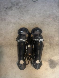 Catcher shin guards