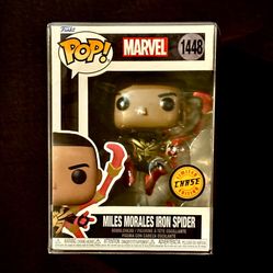 Funko Pop  Figure Marvel - Spider-Man Comics Miles Morales Iron Spider Chase #1448 