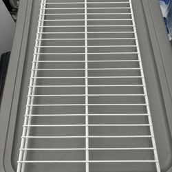White Wire Shelf 2ft x 12in