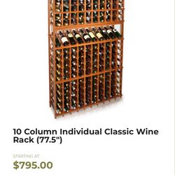 Vigilant 10 Column 190 Bottle Wine Rack