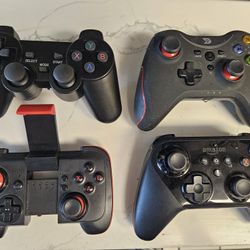 Four Game Console Bluetooth Controllers - PS3, Android, Amazon, Generic