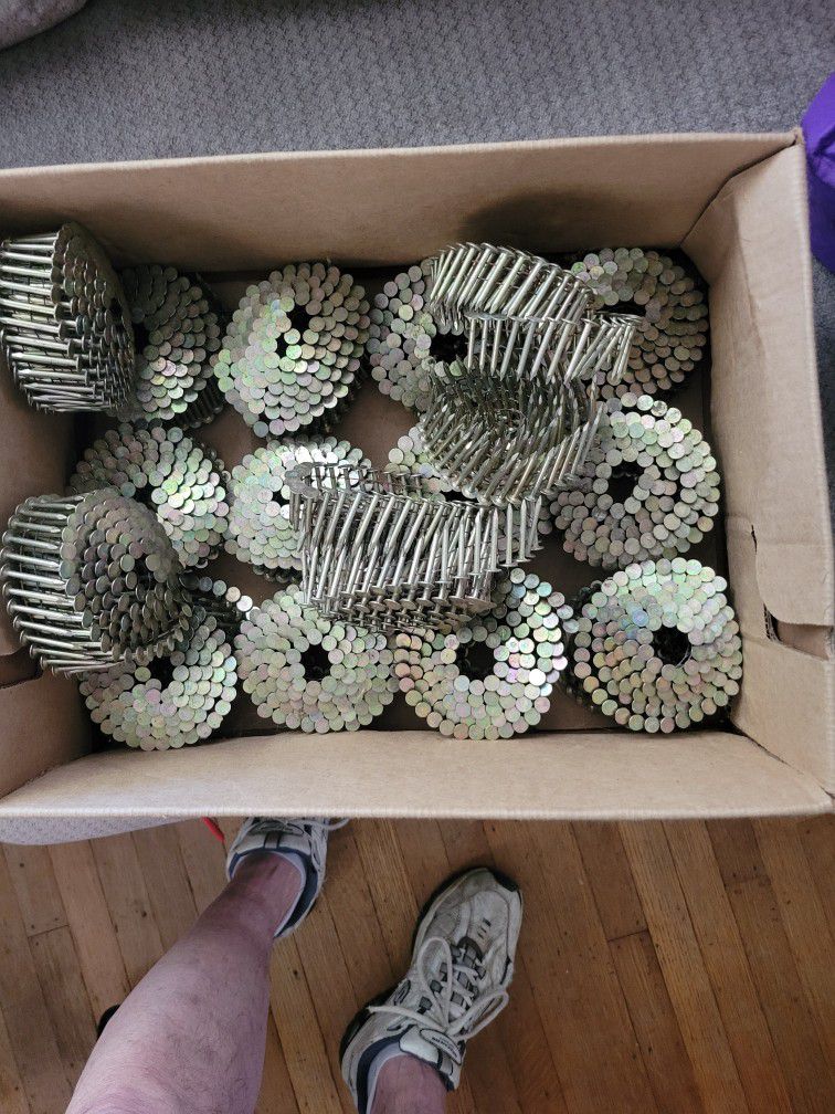 16 rolls of 1 1/4" nails