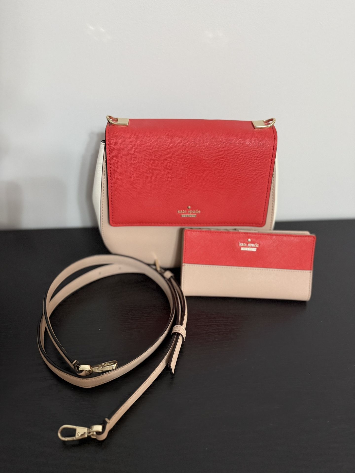 Kate spade crossbody with matching wallet