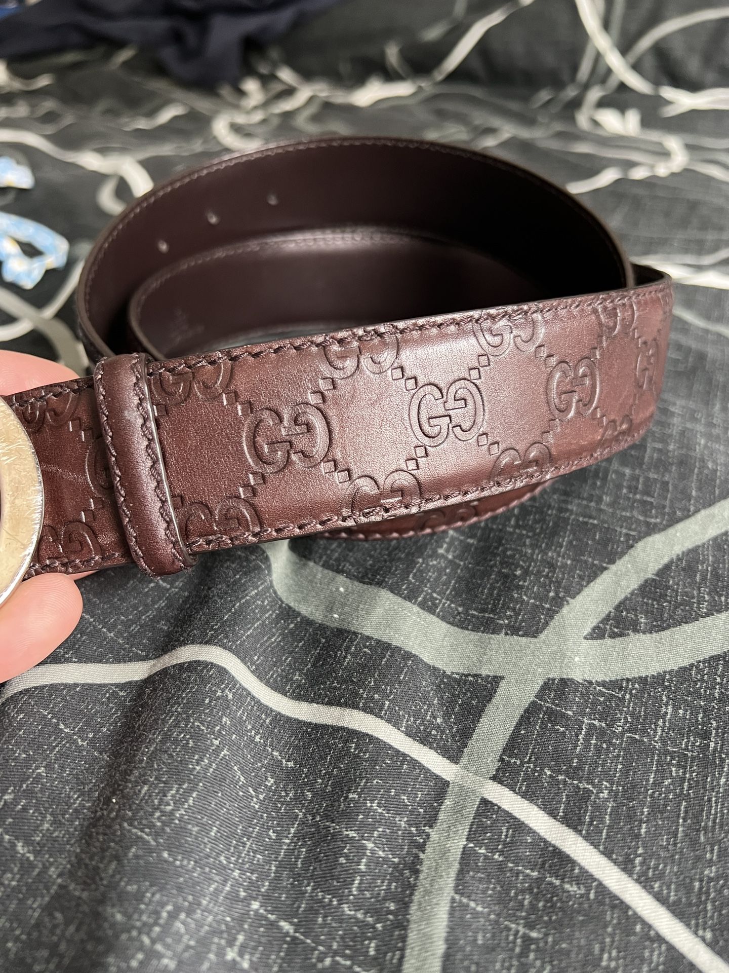 Brown Louis Vuitton Belt And Gucci Skinny Belt for Sale in Queens, NY -  OfferUp