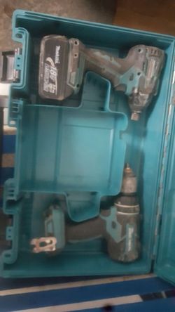 Brushless Makita impact and chuck drills one battery