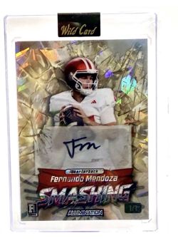 Fernando Mendoza 2026 Wild Card Alumination Smashing Ice Auto 1/1 Rookie Autograph Raiders RC MINT
