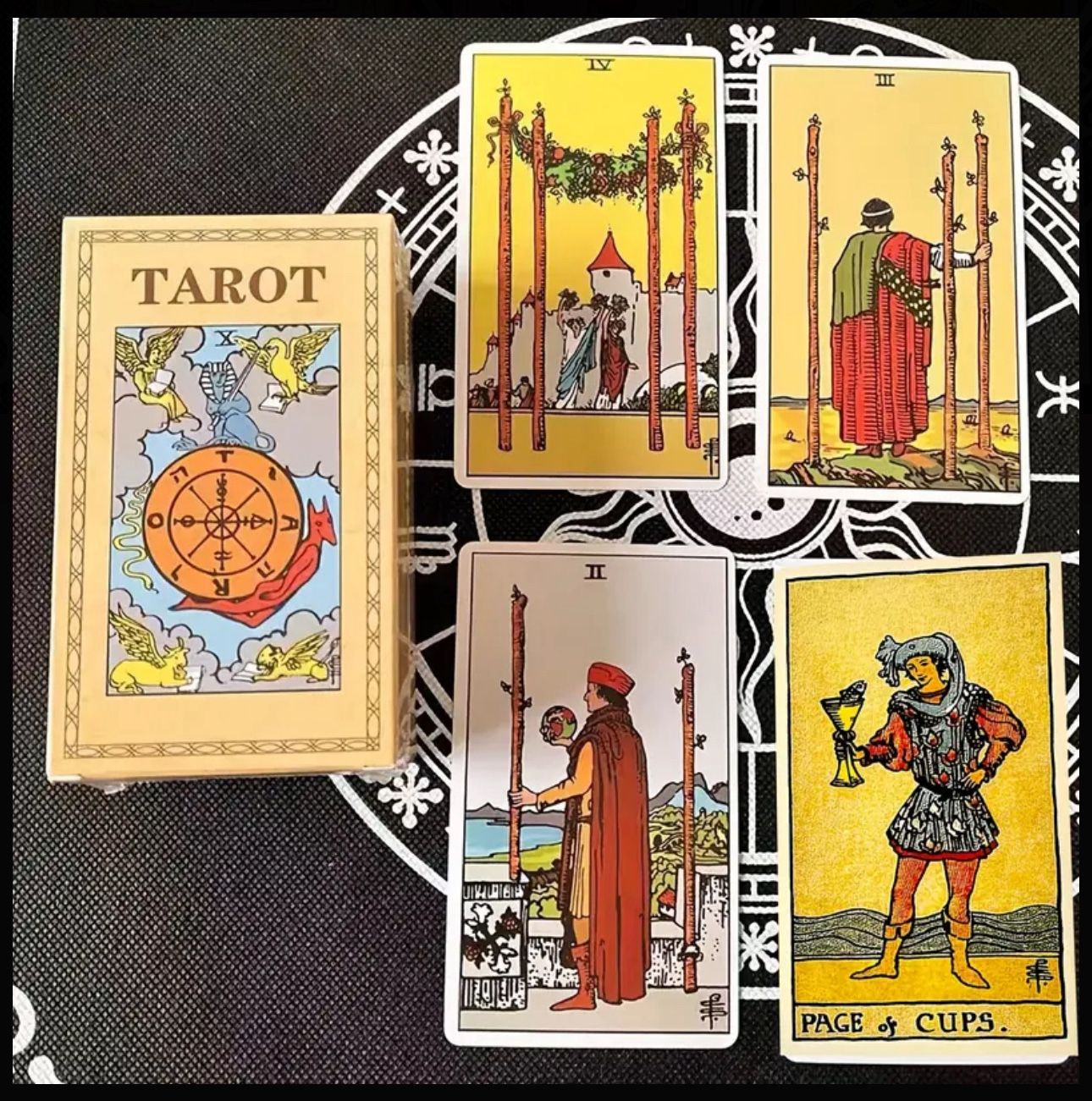 78 classic tarot cards (including paper instructions) fortune telling game, party board game,Christmas gifts, Halloween gifts, Party Games, Divination