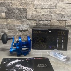 AVET TWO SPEED HXJ5/2 BIG GAME FISHING REEL with GLIDE PLATE NEW IN BOX