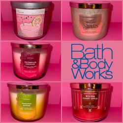 NEW Bath & Body Works 3-Wick Candles