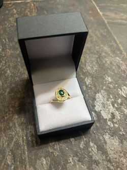 14K Diamonds, Emerald Ring