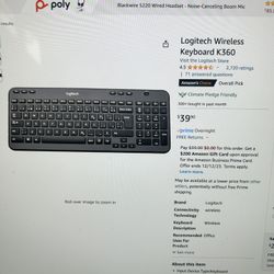New Logitech Keyboards