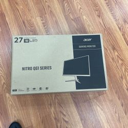 Acer Gaming Monitor New 27” Nitro QG1 Series Brand New 