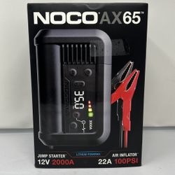 NOCO Boost+ Air AX65: 2000A Jump Starter with Air Compressor Tire Inflator