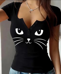 Black Cat Top Small