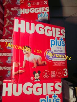 Huggies Size 3 Little Movers 204 Pañales Diapers❗️Nuevos Firm Price