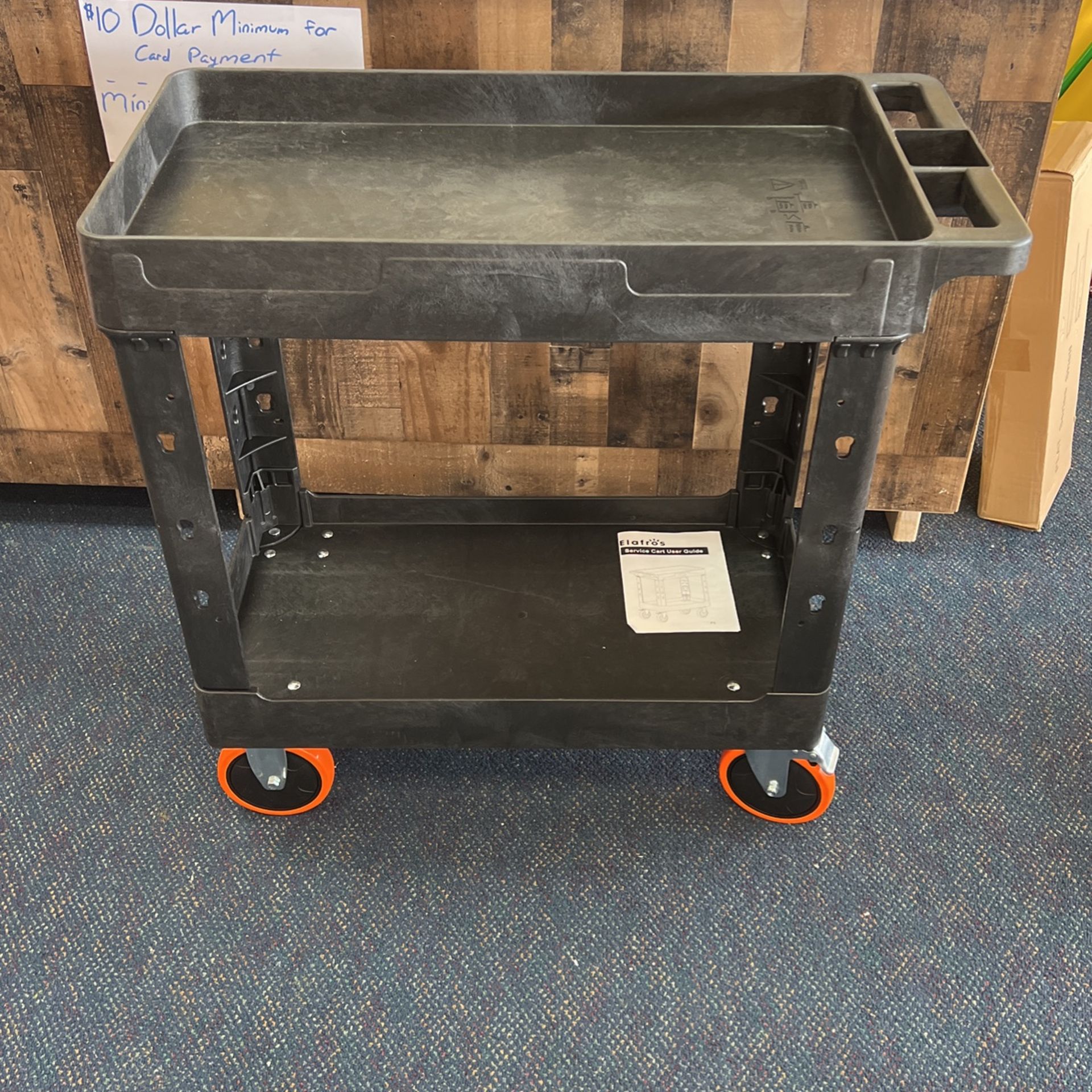 Elafros Heavy Duty Plastic Utility Cart