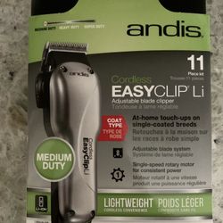 New! Easy Clip Cordless  Adjustable Blade Clipper! 11 Piece Kit! 