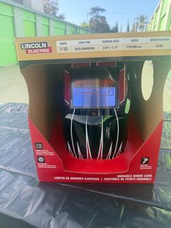 Brand New Lincoln Electric Red Fierce Auto-Darkening Welding Helmet
