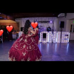 Quince/ Sweet 16 burgundy Dress 